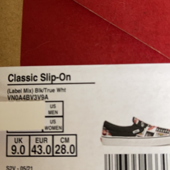 Vans Classic Slip On Label Mix Black/True White WM - Picture 16 of 16